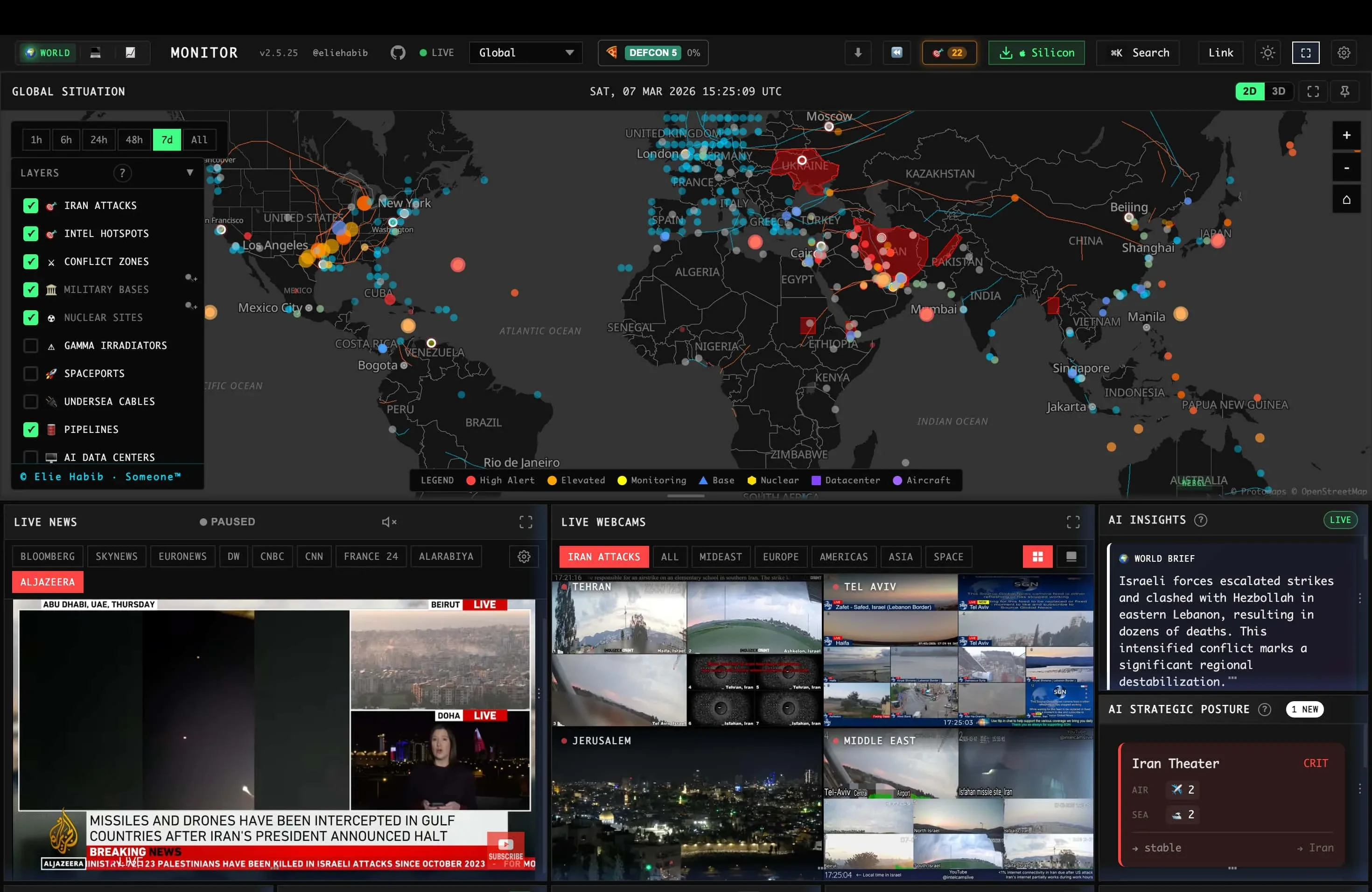 worldmonitor 项目官方界面截图