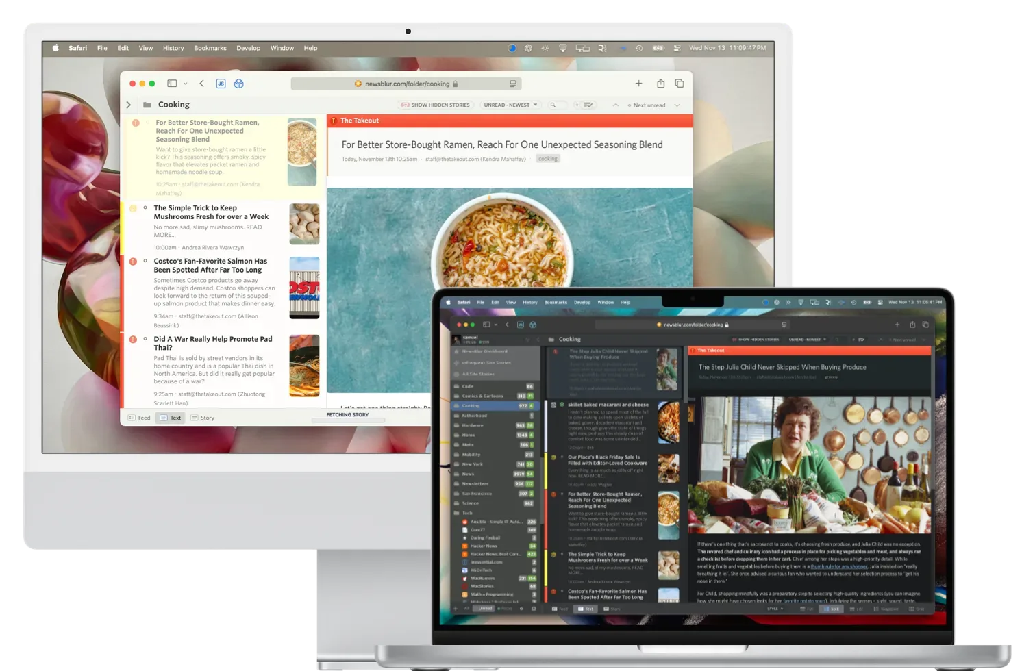 NewsBlur 项目官方界面截图